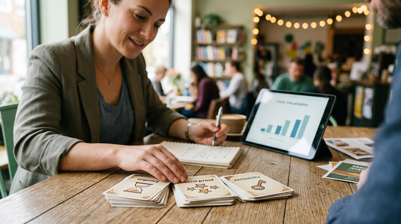 Gatilhos Mentais para Vendas: A Psicologia do Sim — ilustração