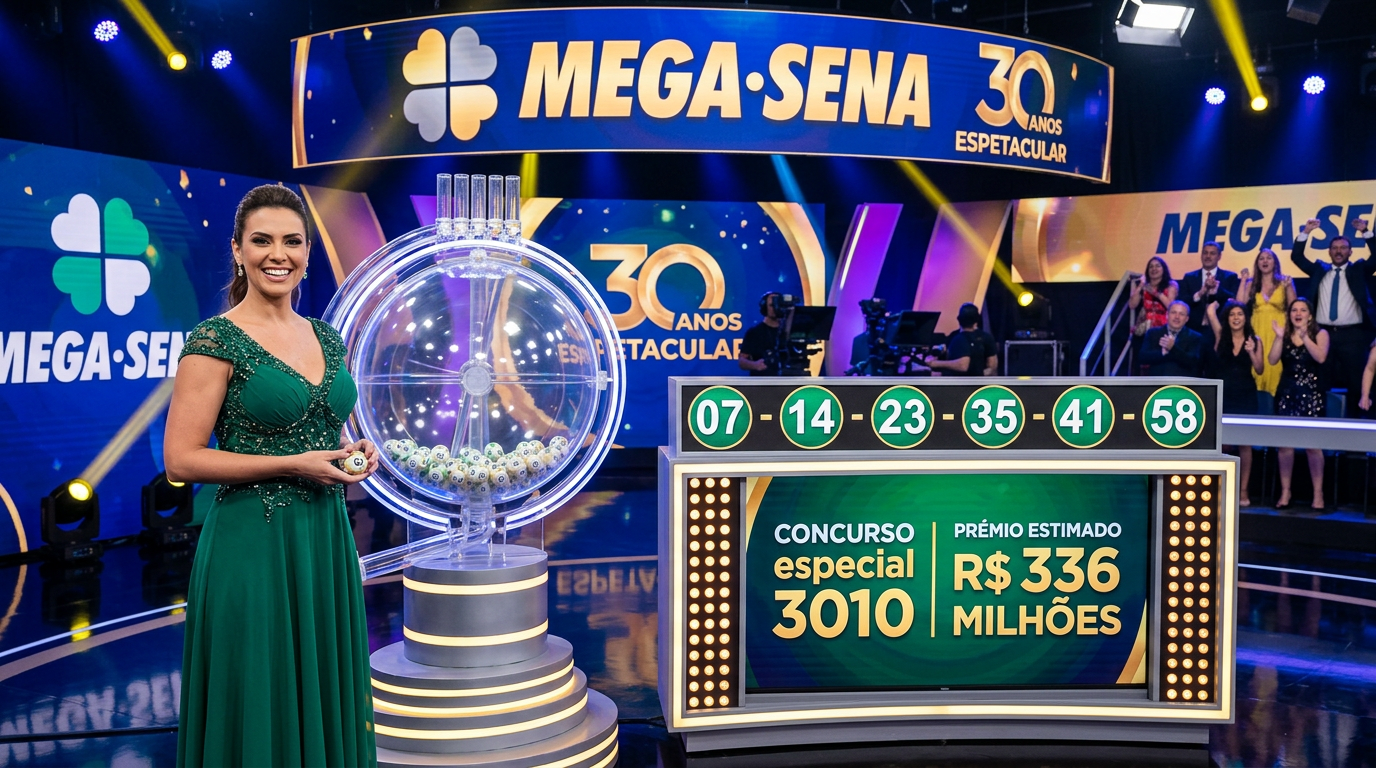 Imagem ilustrativa: Mega-Sena 30 anos: veja o resultado do sorteio deste domingo (24)