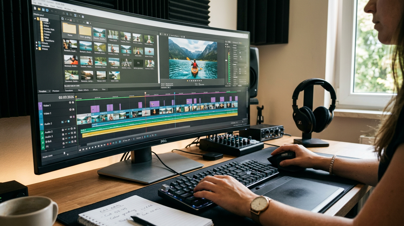 Imagem ilustrativa: Aplicativos para editar vídeos no pc: o que mudou em 2026 — detalhe complementar