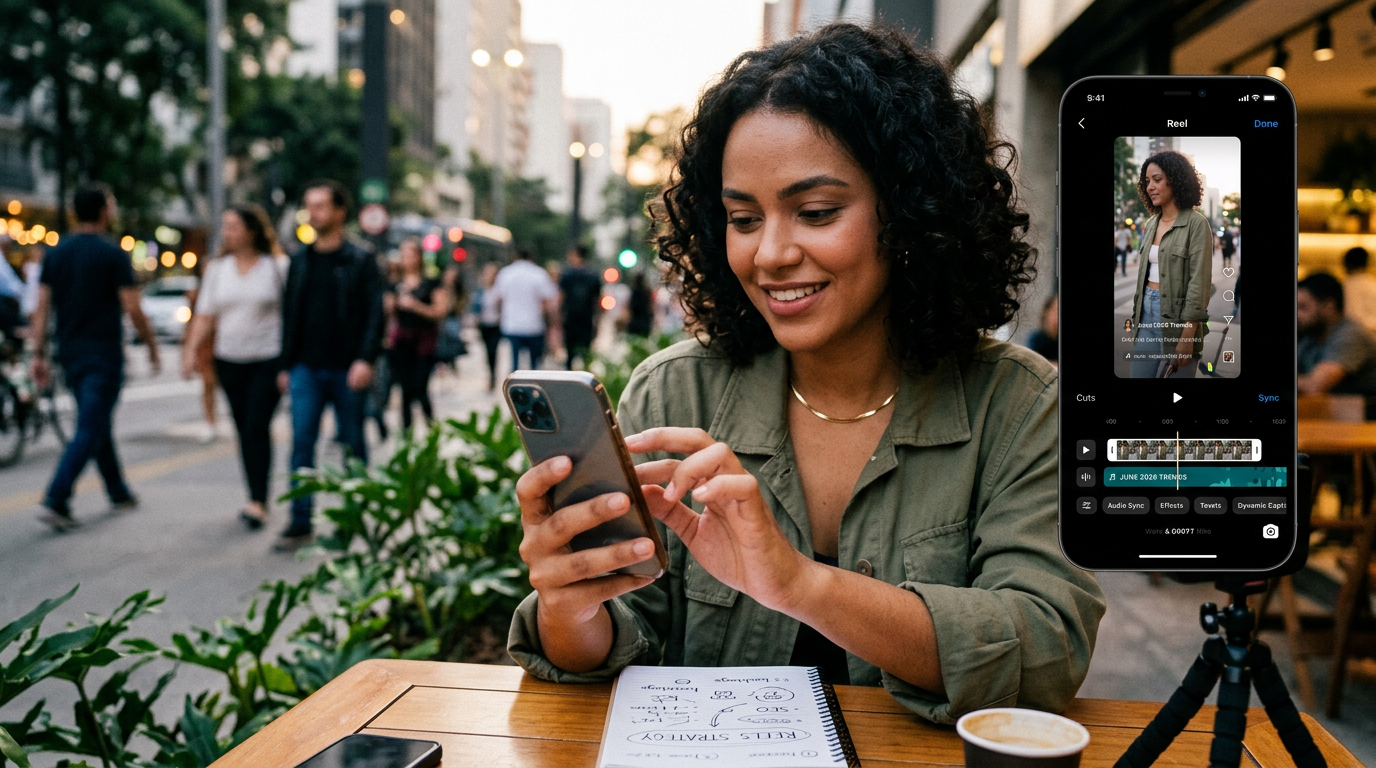 Imagem ilustrativa: Como ganhar seguidores no Instagram grátis pelo celular — detalhe complementar