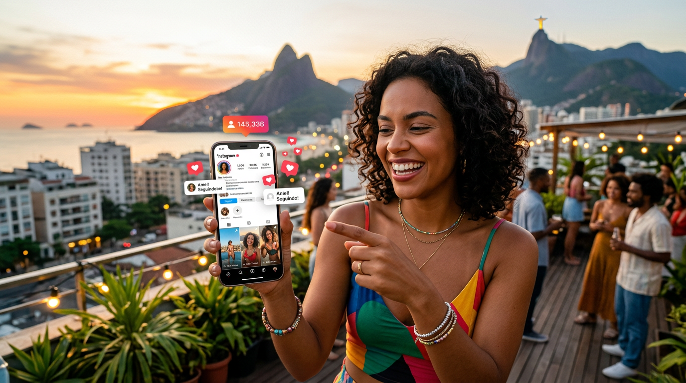 Imagem ilustrativa: Como ganhar seguidores no Instagram grátis pelo celular