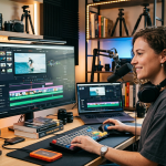 Imagem ilustrativa: Editor de vídeo grátis para PC: 7 opções profissionais em 2026