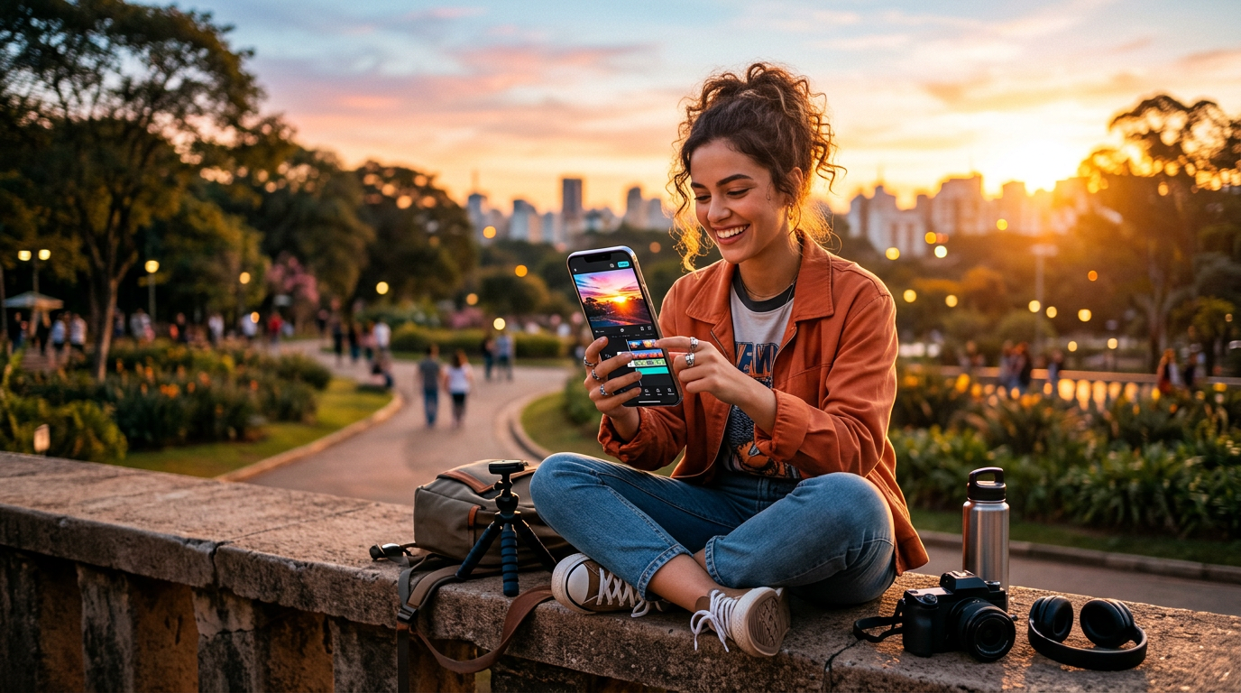 Imagem ilustrativa: Melhor app para editar vídeos grátis: 7 opções em 2026