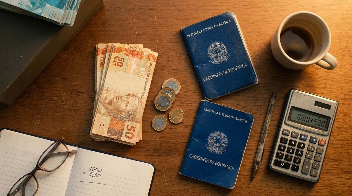 Imagem ilustrativa: Quanto rende 1.000 reais na poupança da CAIXA por mês — detalhe complementar