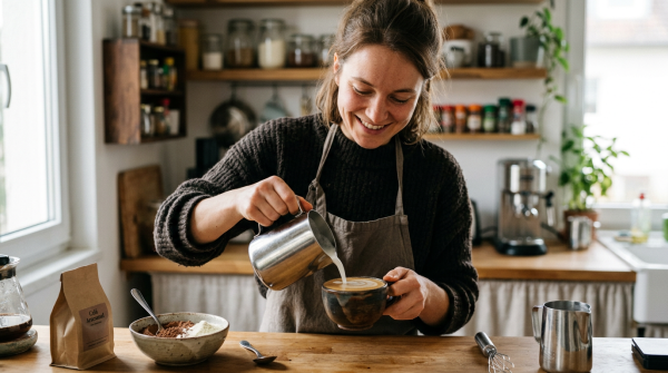 Imagem ilustrativa: Como fazer cappuccino caseiro cremoso com receita profissional