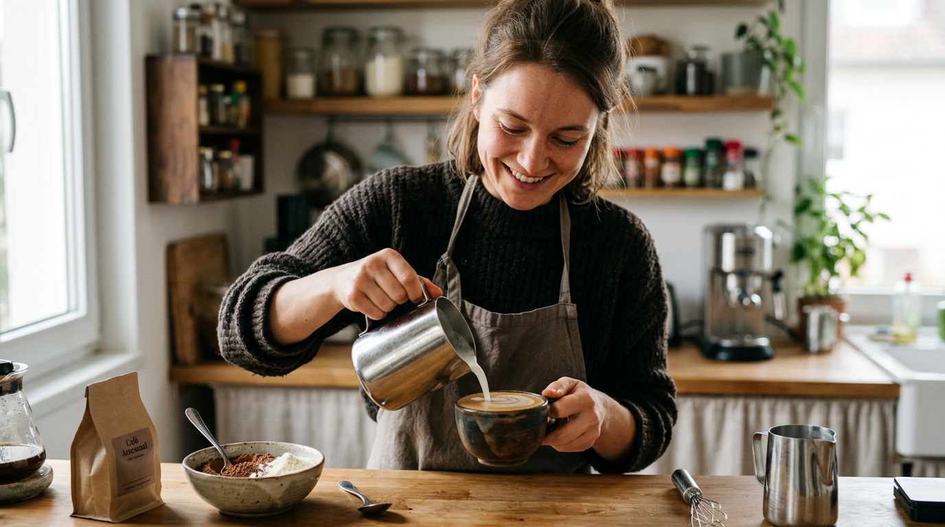 Imagem ilustrativa: Como fazer cappuccino caseiro cremoso com receita profissional